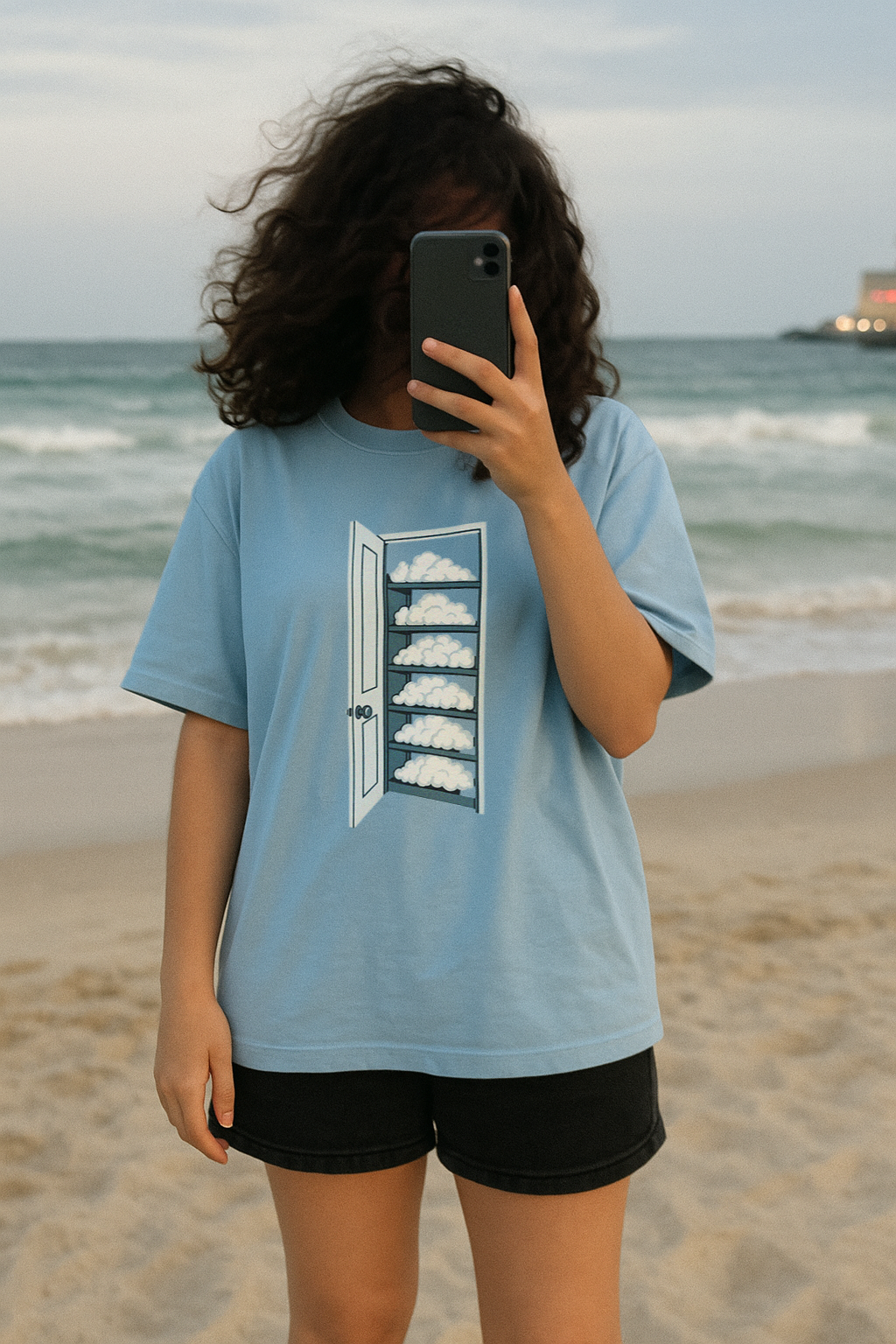 Cloud Storage Unisex Oversized T-Shirt