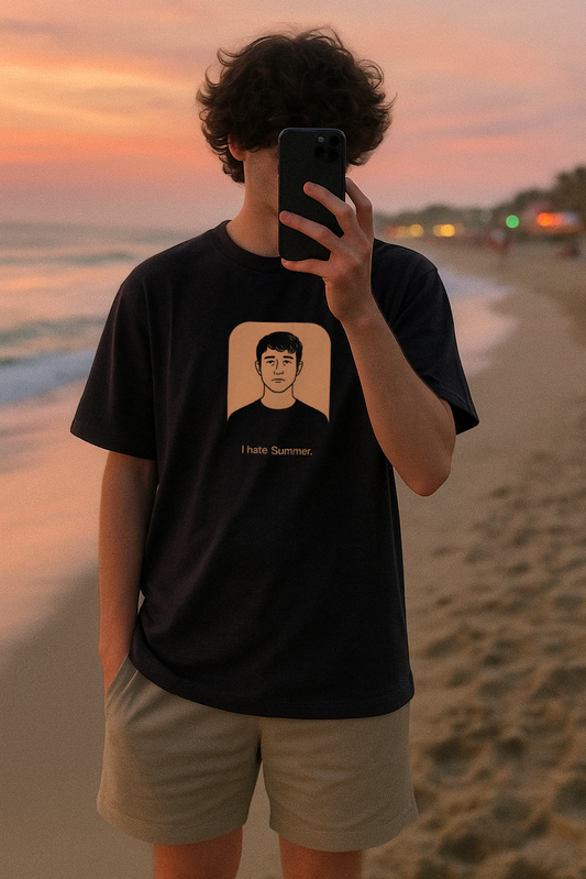 I Hate Summer Unisex Oversized T-Shirt