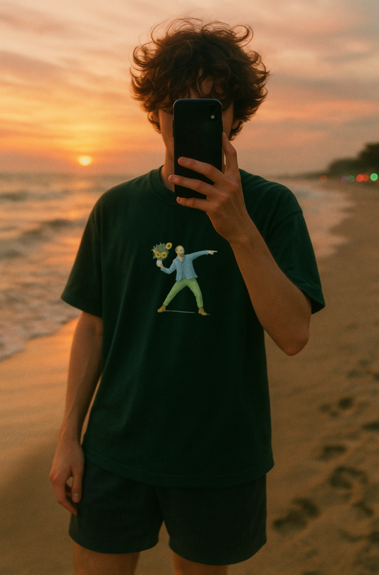 Sunflower Strike Unisex Oversized T-Shirt