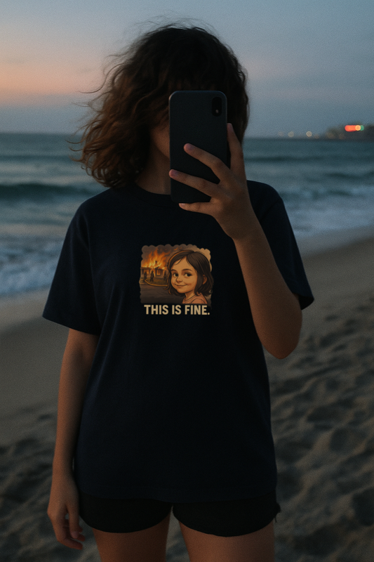 This is Fine Unisex Oversized T-Shirt