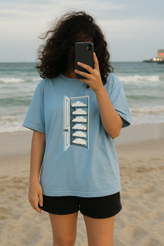 Cloud Storage Unisex Oversized T-Shirt